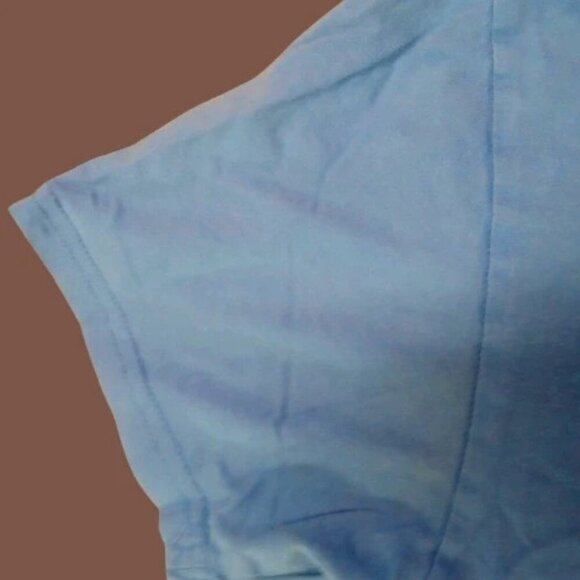 Adidas Logo Tee Golf Short Sleeve Cotton Shirt Mens Sz M Blue Style #ADVR2000 - Picture 9 of 14